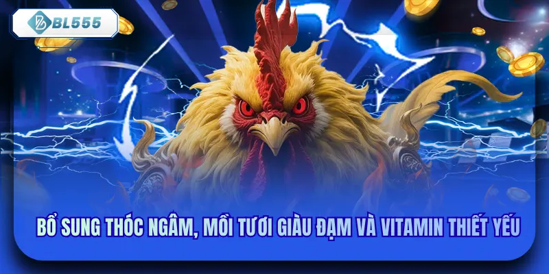 Bổ sung thóc ngâm, mồi tươi giàu đạm và vitamin thiết yếu